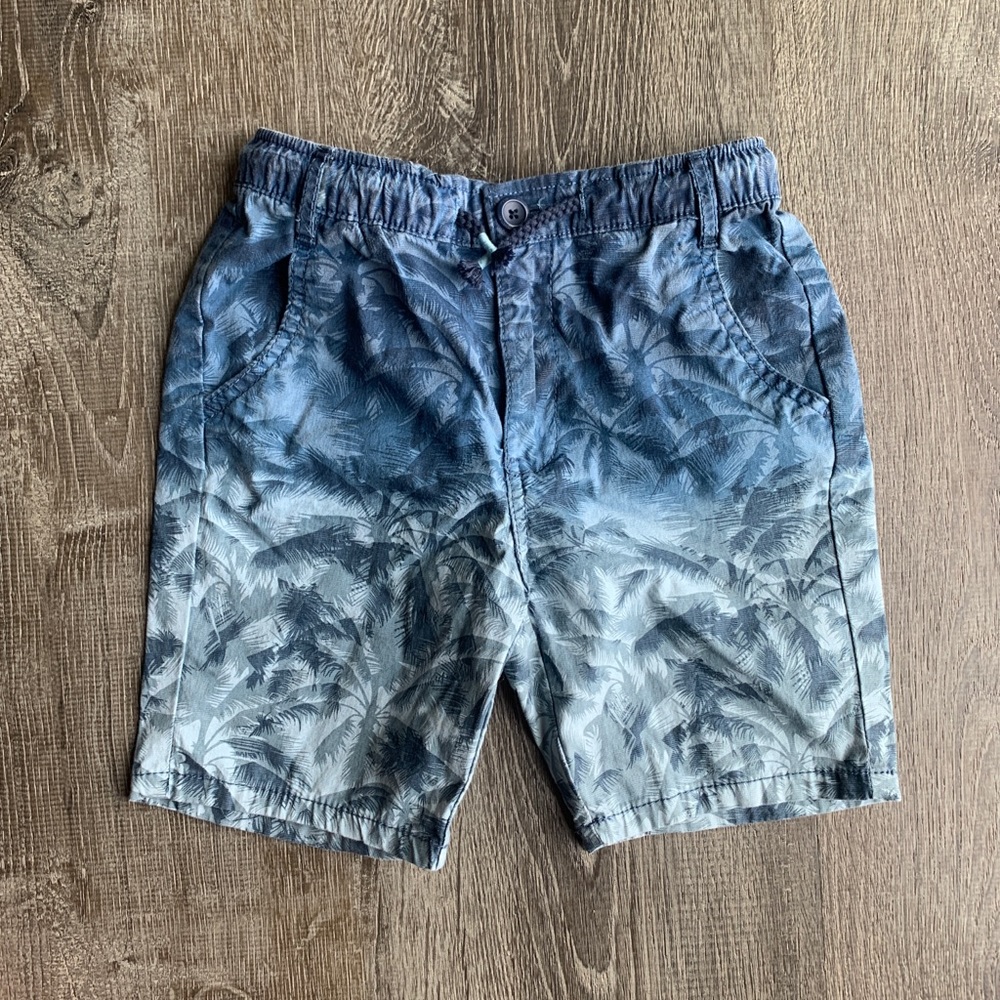 Zara Boys Blue Ombré Palm Shorts